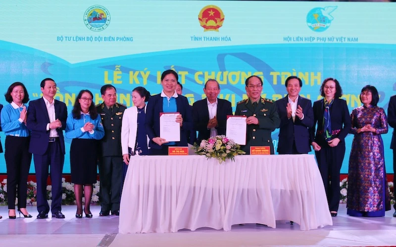 Hội LHPN Việt Nam và Bộ Tư lệnh BĐBP ký kết Chương trình "Đồng hành cùng phụ nữ biên cương" giai đoạn 2021 – 2025.