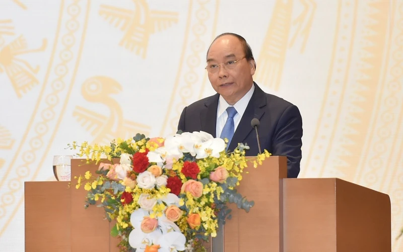 Thủ tướng Nguyễn Xuân Phúc tiếp tục chủ trì Hội nghị trực tuyến của Chính phủ.
