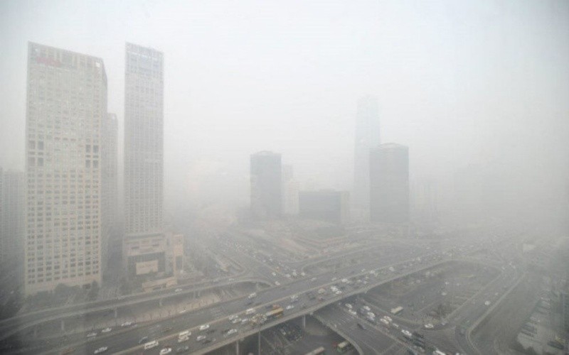 Ô nhiễm không khí tại Hà Nội. (Ảnh: TNMT)