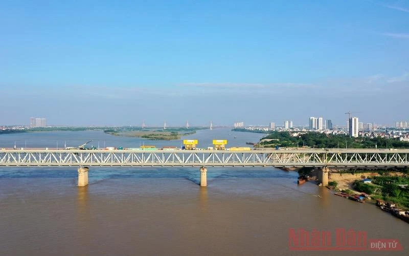 Sau khi đưa vào khai thác trở lại, cầu Thăng Long sẽ được kiểm soát tải trọng 24/7.