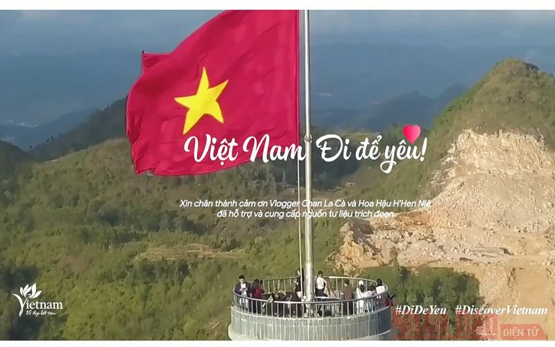 Một trích đoạn trong đoạn phim mở màn của Chương trình "Việt Nam: Đi để yêu!" (Ảnh chụp màn hình)