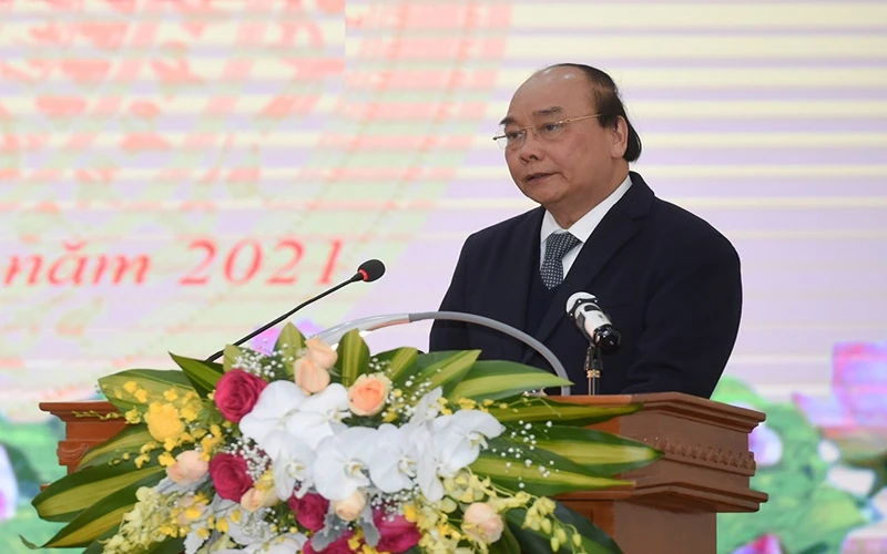 Thủ tướng Nguyễn Xuân Phúc dự Hội nghị trực tuyến triển khai nhiệm vụ năm 2021 của ngành thanh tra.