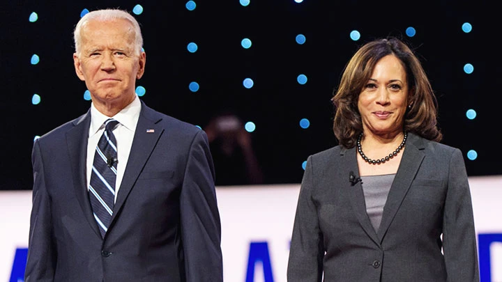 Ông Joe Biden công bố liên danh tranh cử với Thượng nghị sĩ Kamala Harris hồi tháng 8-2020. Ảnh: ZUMA PRESS