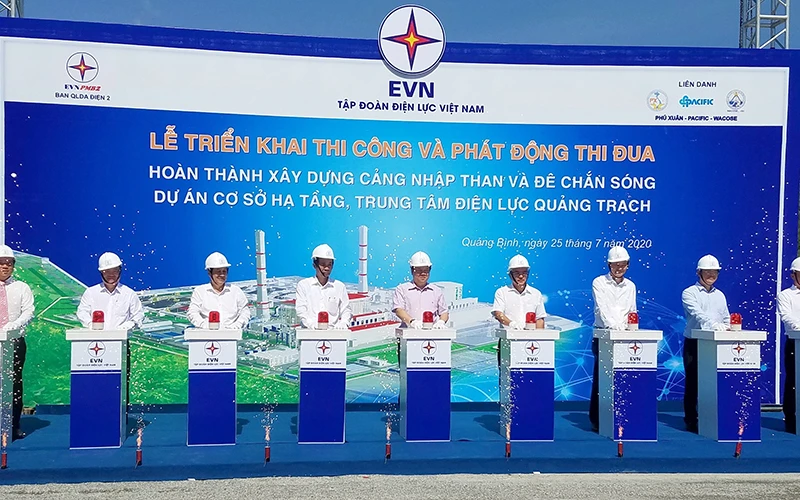Khởi công xây dựng các công trình hạ tầng của Trung tâm điện lực Quảng Trạch.