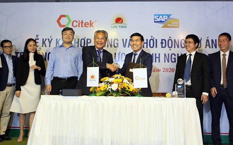 Công ty CP Tập đoàn Lộc Trời ký hợp đồng với Công ty CP Công nghệ Citek triển khai hệ thống quản trị tổng thể nguồn lực doanh nghiệp ERP SAPS/4HANA.