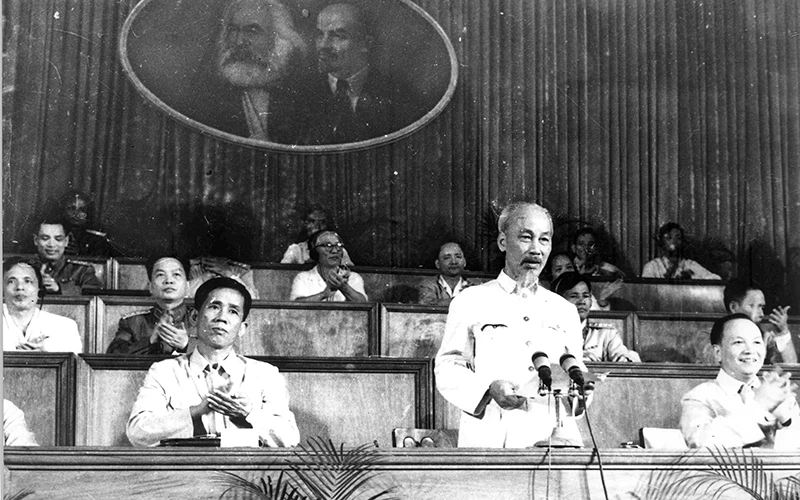 Đại hội đại biểu toàn quốc lần thứ III của Đảng họp tại Thủ đô Hà Nội từ ngày 5 đến ngày 10-9-1960. Ảnh tư liệu