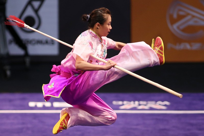 Sau thành công tại kỳ SEA Games 29, cô gái vàng Wushu Dương Thúy Vi từng bật khóc khi chia sẻ tuổi nghề vận động viên quá ngắn và đầy gian truân. (Ảnh: H.N)