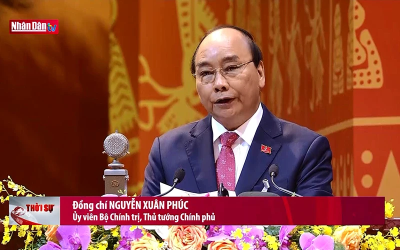 Thủ tướng Nguyễn Xuân Phúc phát biểu khai mạc Đại hội Đảng toàn quốc lần thứ XIII
