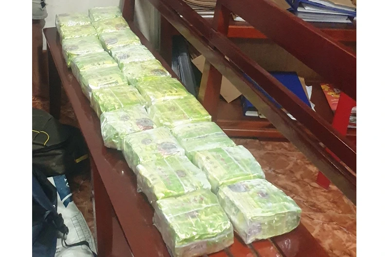Tang vật 20 kg ma túy bị thu giữ.