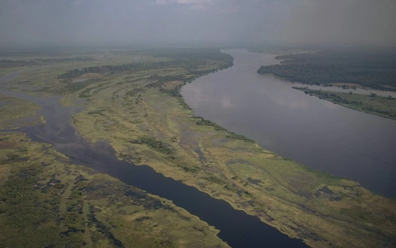 Đoạn sông Congo chảy qua ngoại ô TP Mbandaka. (Ảnh: Getty Images)