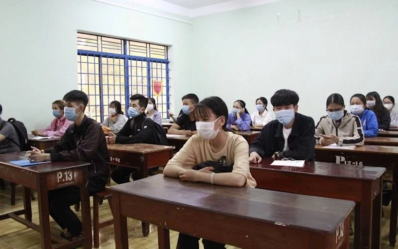 Học sinh Đắk Lắk trở lại trường từ mùng 6 Tết. (Ảnh: VOV)