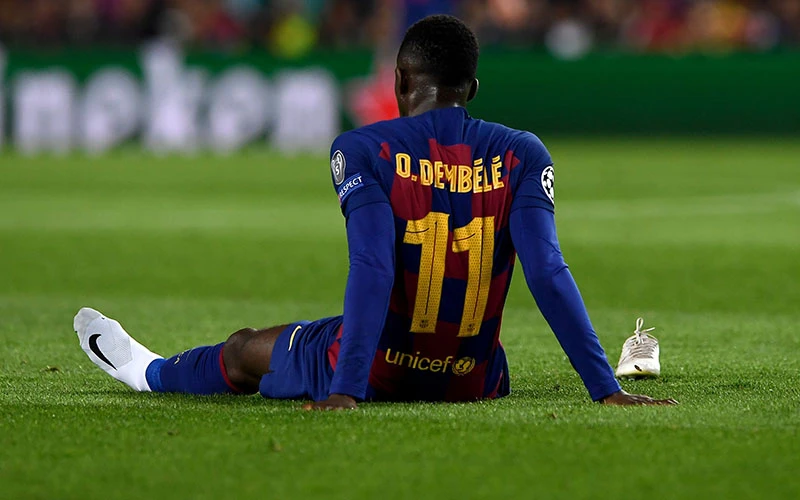 105 triệu chi ra cho Dembele, Barca chỉ thu về nỗi thất vọng. (Ảnh: Getty Images) 