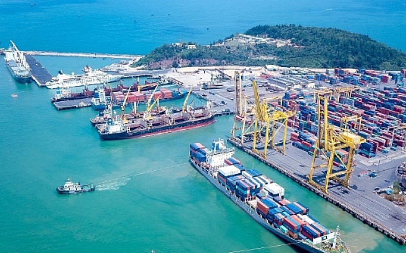 Bãi container tại Cảng Đà Nẵng