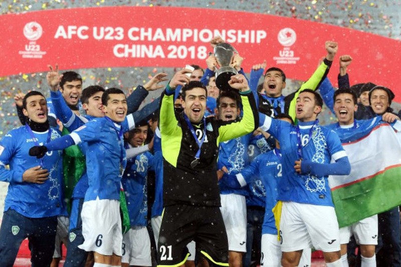U23 Uzbekistan từng vô địch VCK U23 châu Á 2018 tổ chức ở Trung Quốc. (Ảnh: AFC)