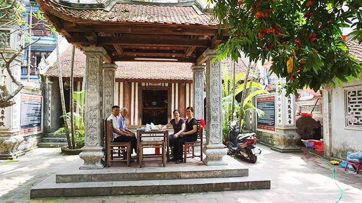 Gia đình gìn giữ tốt nhà thờ Nguyễn Công Thái ở làng Lủ (phường Đại Kim).