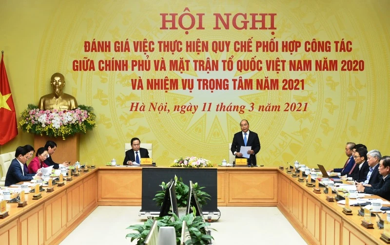 Tăng cường quy chế phối hợp công tác giữa Chính phủ và Ủy ban T.Ư MTTQ Việt Nam