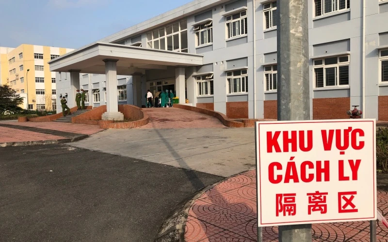 Khu cách ly y tế điều trị bệnh nhân Covid-19 tại Bệnh viện hữu nghị Việt Tiệp cơ sở 2 (Hải Phòng).