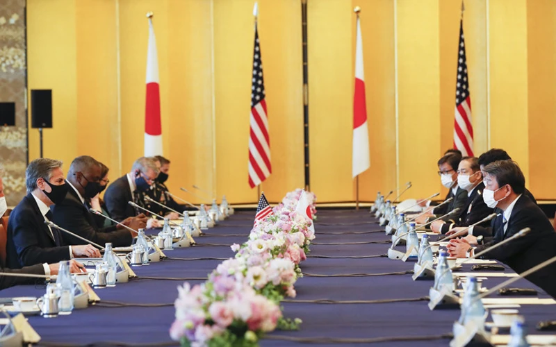 Các quan chức Mỹ và Nhật Bản tham gia Đối thoại chiến lược 2+2.