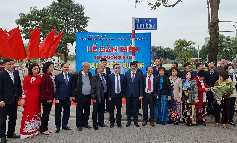 Hà Nội có thêm tuyến phố mang tên giáo sư đầu ngành chống lao Phạm Khắc Quảng
