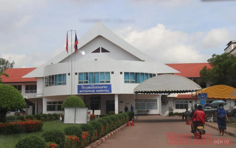 Bệnh viện Hữu Nghị, nơi Lào điều trị các bệnh nhân Covid-19 tại Thủ đô Vientiane.