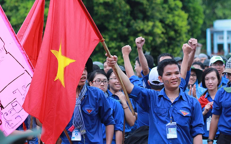 Một số phong trào, hoạt động của Ðoàn TNCS Hồ Chí Minh chỉ mới thu hút lực lượng trẻ tích cực, tiên tiến tham gia, tính lan tỏa chưa cao. Ảnh: Như Ý 