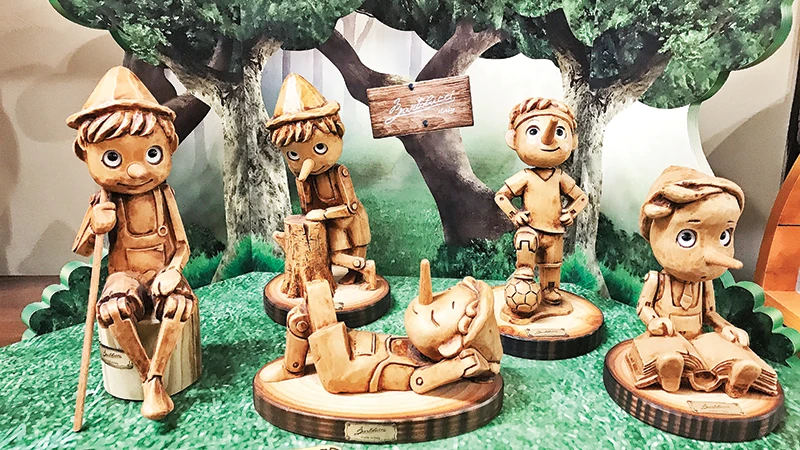 Những món đồ chơi Pinocchio đầy sáng tạo của nghệ nhân Bartolucci.