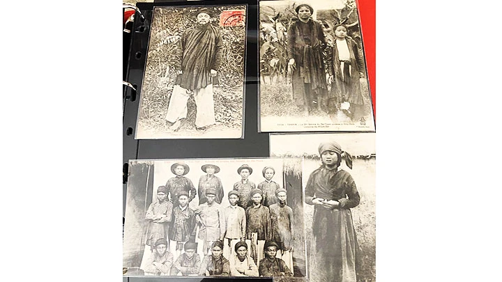 Bốn tấm bưu thiếp về Anh hùng dân tộc Hoàng Hoa Thám, bà Đặng Thị Nho, người con gái Hoàng Thị Thế và các tùy tướng thân tín.