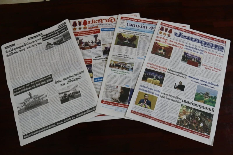 Báo chí Lào ngày 8-4 và mấy ngày qua đăng nhiều bài viết về Việt Nam và mối quan hệ giữa Lào và Việt Nam.