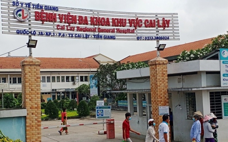 Bệnh viện đa khoa khu vực Cai Lậy, nơi BS Ngưu làm Giám đốc.
