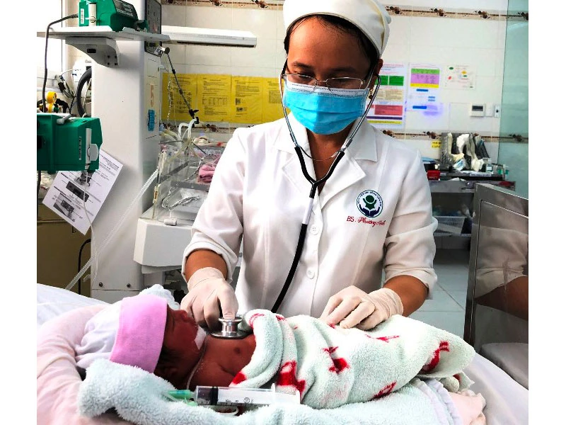 Cháu bé được phẫu thuật và đang điều trị tại Bệnh viện Nhi Đồng TP Cần Thơ.