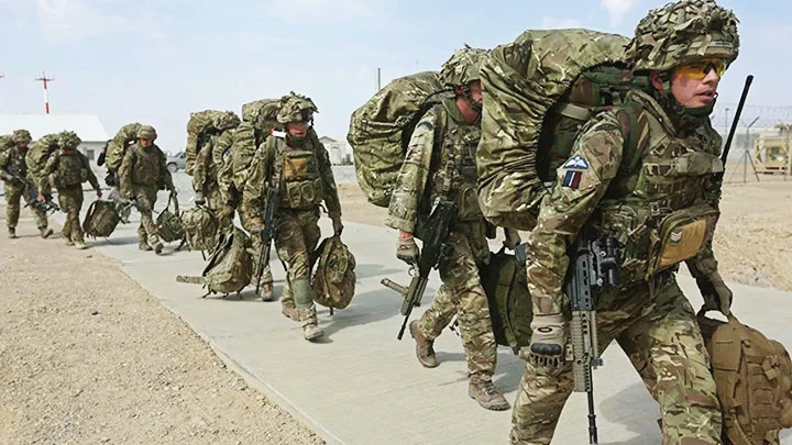 Binh sĩ Anh tại một căn cứ ở Afghanistan. Ảnh: SPUTNIK NEWS
