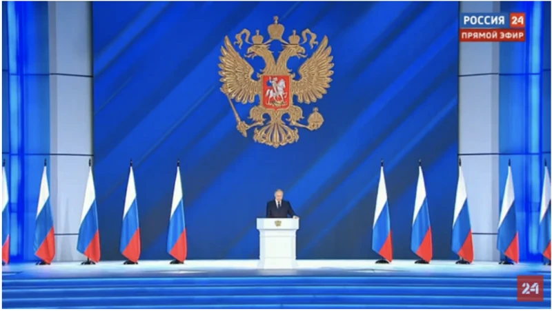 Tổng thống Nga V.Putin đã trình bày bản thông điệp hằng năm trước Quốc hội,