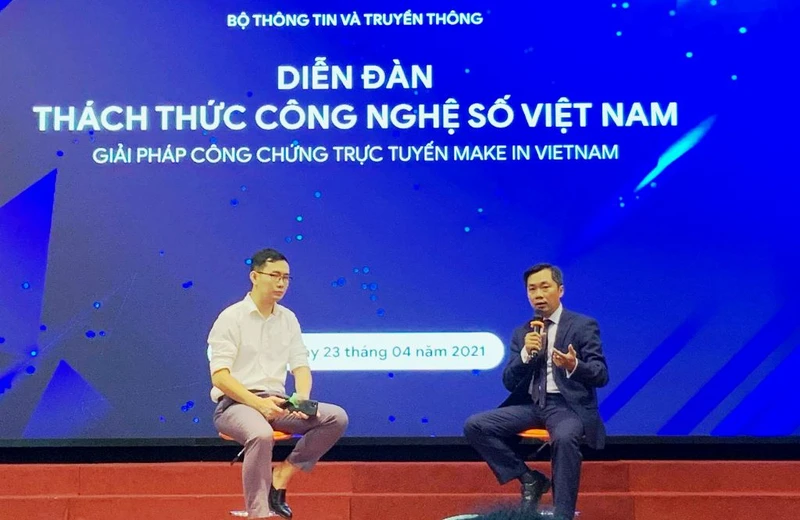 Diễn đàn thách thức công nghệ số Việt Nam ngày 23-4 giới thiệu nền tảng công chứng trực tuyến CCOL.