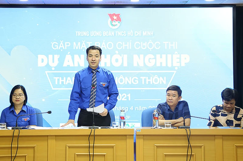Bí thư T.Ư Đoàn TNCS Hồ Chí Minh Ngô Văn Cương cung cấp thông tin về Cuộc thi. 
