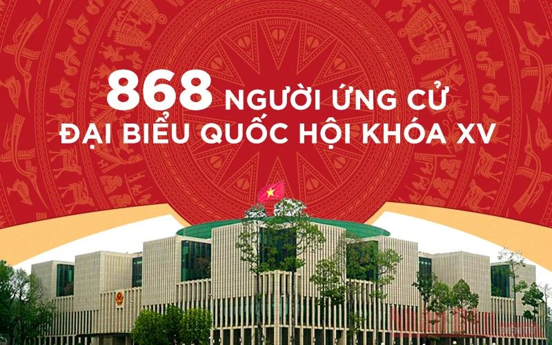 [Infographic] 868 người ứng cử đại biểu Quốc hội khóa XV