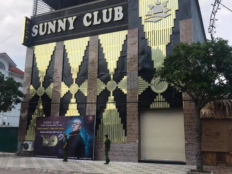 Quán bar Sunny ở thành phố Phúc Yên bị đóng cửa. 