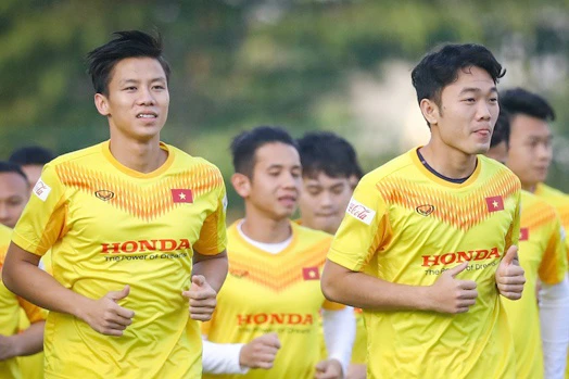 Tuyển Việt Nam đang đứng đầu bảng G với thành tích bất bại sau năm trận, giành 11 điểm. (Ảnh: VFF)