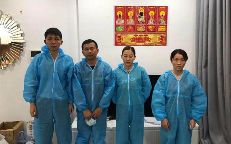 Nhóm người Trung Quốc bị phát hiện nhập cảnh trái phép và cư trú trên địa bàn TP Hà Nội. 