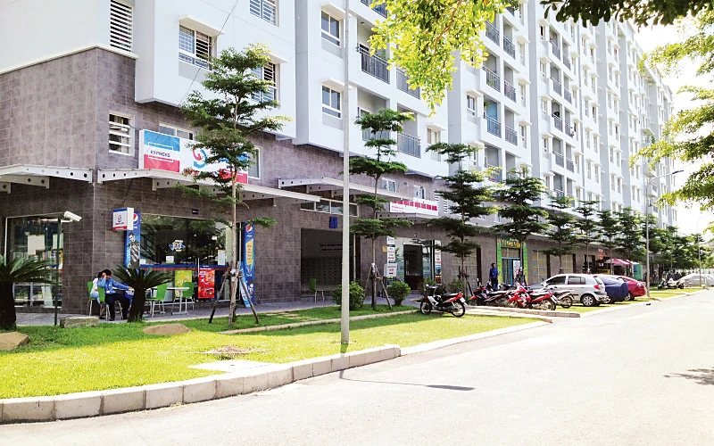 Dự án Ehom3, đường Hồ Học Lãm, phường An Lạc, quận Bình Tân - một trong những dự án nhà ở cho người thu nhập thấp.