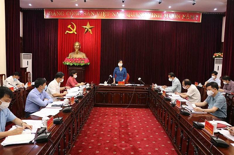 Hội nghị về công tác phòng, chống dịch Covid-19 tại Bắc Ninh.