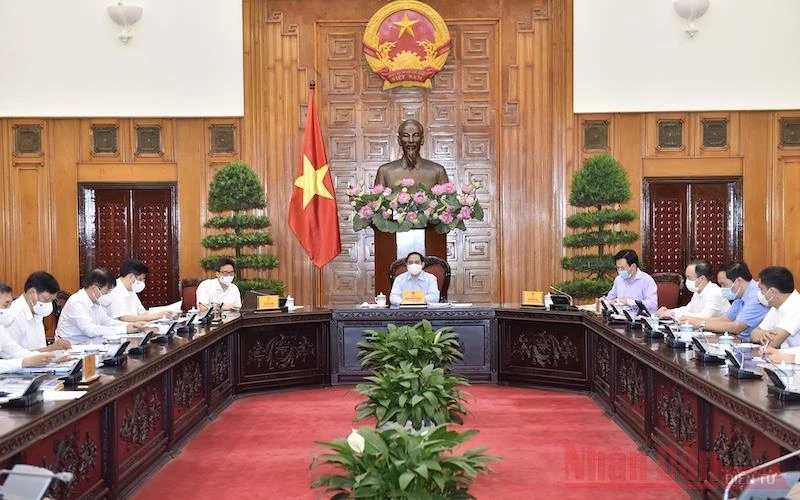 Thủ tướng Phạm Minh Chính làm việc với Bộ Y tế. 