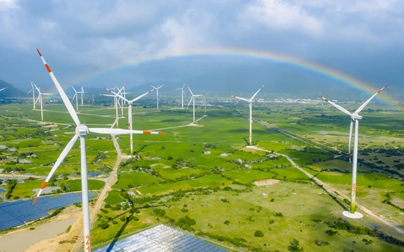 Dự án điện gió của Trung Nam tại tỉnh Ninh Thuận.