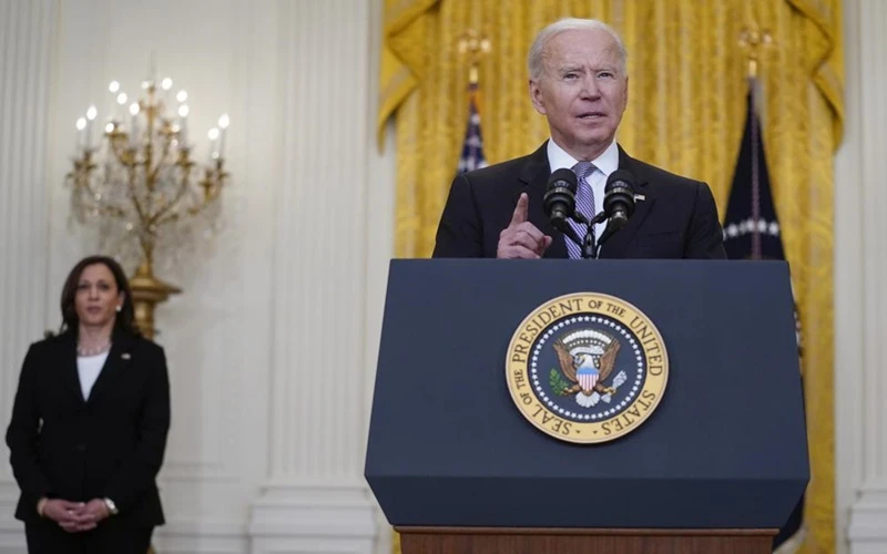 Tổng thống Biden phát biểu tại Nhà Trắng, ngày 17-5. (Ảnh: AP)