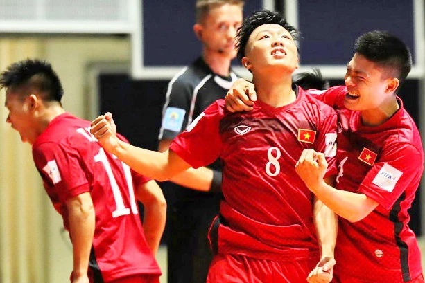 Đội tuyển Futsal Việt Nam đang hướng tới VCK FIFA Futsal World Cup với tinh thần quyết tâm cao độ. (Ảnh: VFF)