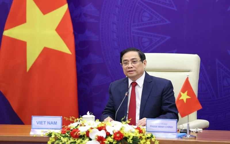 Thủ tướng Chính phủ Phạm Minh Chính tham dự Hội nghị. (Ảnh: Bộ Ngoại giao)