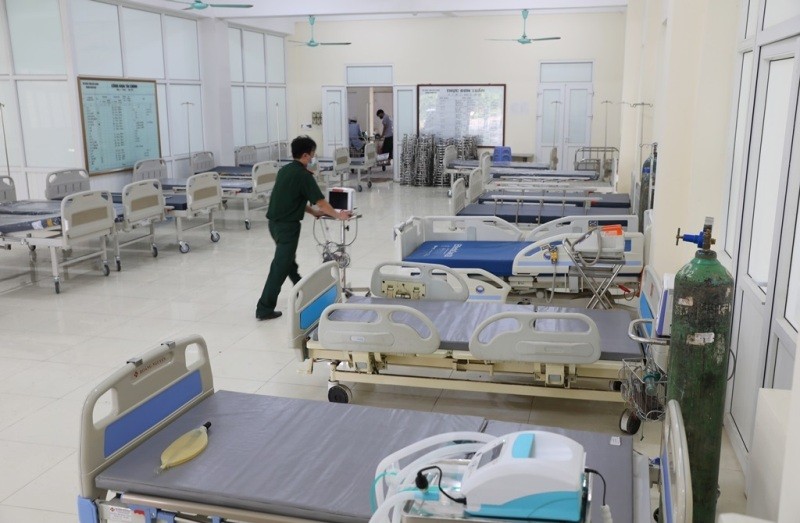 Xây dựng bệnh viện dã chiến số 2 tại Quế Nham, Tân Yên, Bắc Giang.