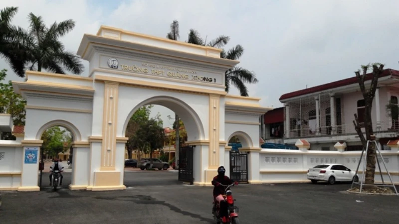 Trường THPT Quảng Xương I, tỉnh Thanh Hóa.