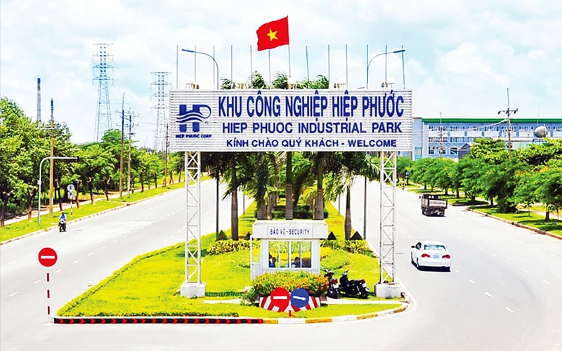 Một góc Khu công nghiệp Hiệp Phước, huyện Nhà Bè. 