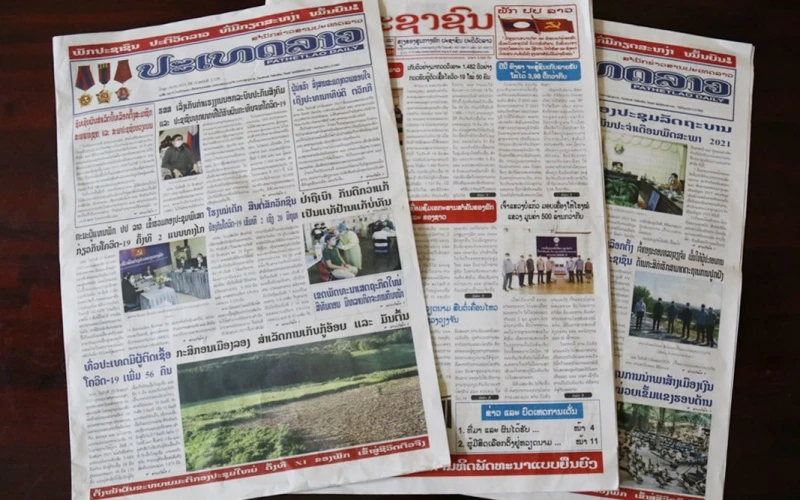 Báo chí Lào tiếp tục đưa tin về Bầu cử Quốc hội Việt Nam.