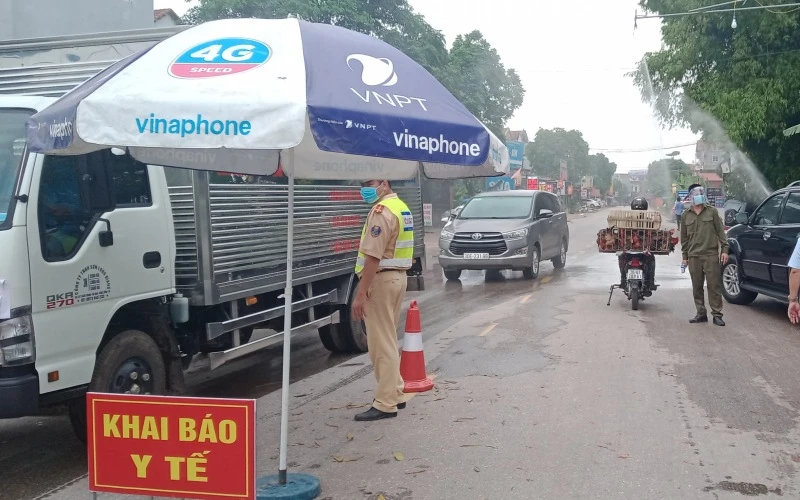 Từ 0 giờ ngày 27-5, Thái Nguyên kiểm soát chặt chẽ người ra, vào tỉnh. 